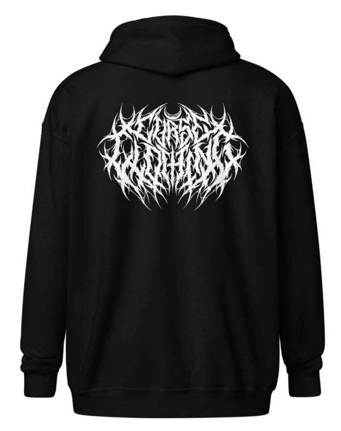 Curse Clothing Zip-Up Hoodie (back)