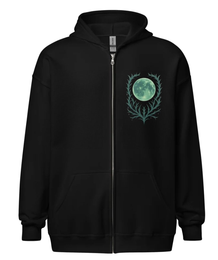 Ode to the Moon Zip-Up Hoodie